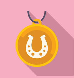 Lucky Horseshoe Icon Flat Charm Japan