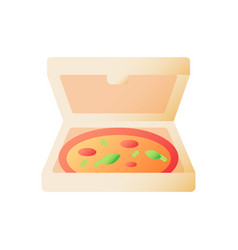 Pizza In Box Flat Color Icon