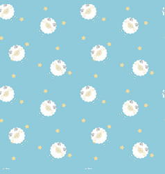 Seamless Sheep Lamb Repeat Pattern Background