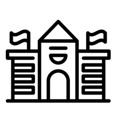 Student Campus Icon Outline Style