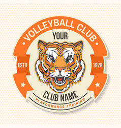 Volleyball Club Logo Patch