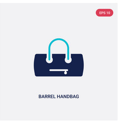 Two Color Barrel Handbag Icon From Clothes