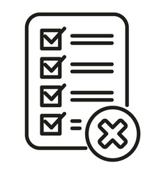 Blacklist Icon Outline Business Data