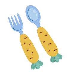 Cute Hand Drawn Children Cutlery