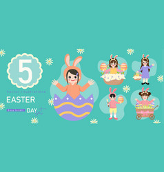 Happy Easter Set Designs For Spring Holidays