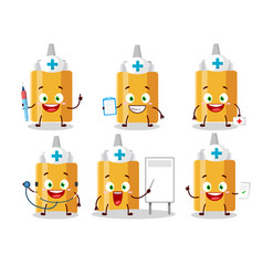 Doctor Profession Emoticon With Mayonaise Bottle