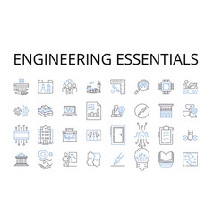 Engineering Essentials Line Icons Collection