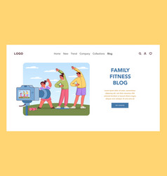 Family Fitness Blog Concept