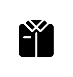 Folded Shirt Black Glyph Ui Icon