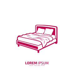 A Bed Logo Icon Isolated