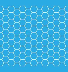 Blue Seamless Honeycomb Pattern