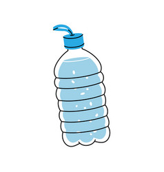 Fitness Plastic Bottle Icon Empty Glass