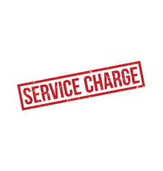 Service Charge Rubber Stamp Seal