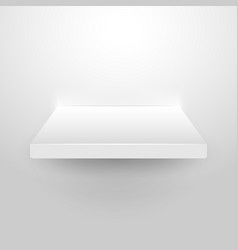 Wall Shelf White 3d Empty Store Background