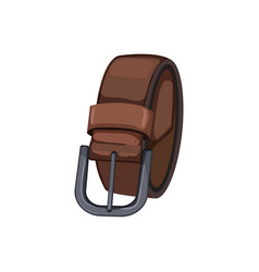 Brown Leather Belt Cartoon