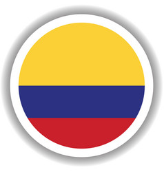 Columbia Flag Round Shape