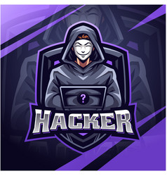 Hacker Esport Mascot Logo Design