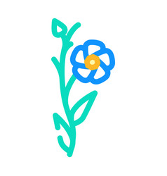 Linum Plant Food Color Icon