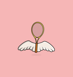 Tennis Racket And Wings