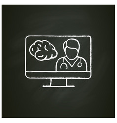 Online Neurology Chalk Icon