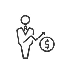 Salesman Icon Thin Line Icon From