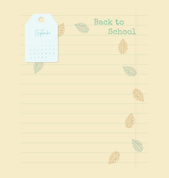 Back To School Template And September 2022