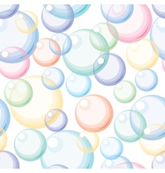 Blue bubbles Seamless background Royalty Free Vector Image