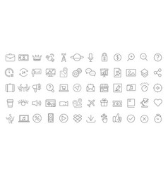 Digital Marketing Linear Icons