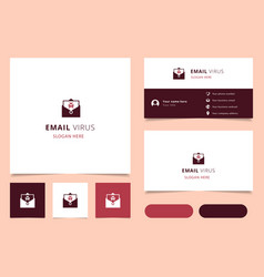 Email Virus Logo Design With Editable Slogan