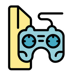 Game Console Icon Flat