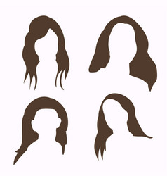 Girl Haircut Silhouette Or Black Silhouette