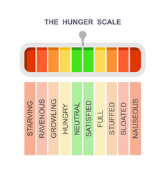 Hunger Scale Chart Indicating Eat Stages