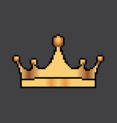 Pixel Art Crown Art Golden Crown Art