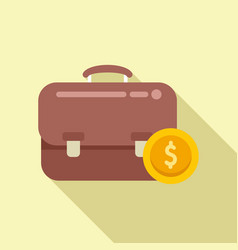 Suitcase Strategy Business Icon Flat Rate