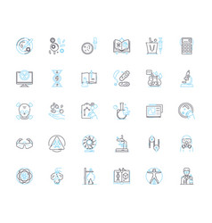 Environmental Science Linear Icons Set