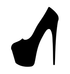 Fashion High Heel Shoe Silhouette