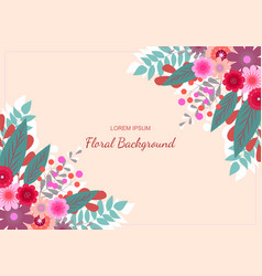 Flower Frame Banner Background