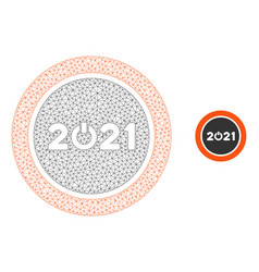 Start 2021 Round Button Mesh Wire Frame