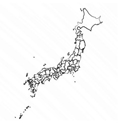 Hand Drawn Japan Map