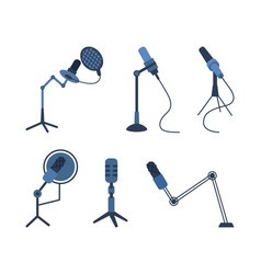 Microphone For Radio Station Or Podcasts