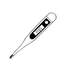 Sketch Of A Medical Electronic Thermometer