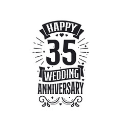 35 Years Anniversary Celebration Typography