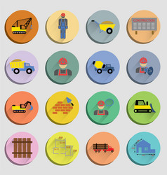 Construction Flat Icons Set