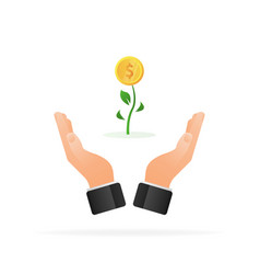 Finance Growth Flat Green Icon Business