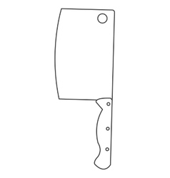 Wide Blade Kitchen Knife Icon