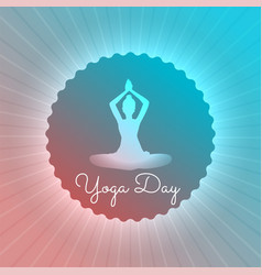 Yoga Day Poster Design With Energy Flow