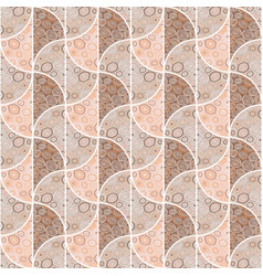 Circle Shapes Seamless Pattern In Doodle Style