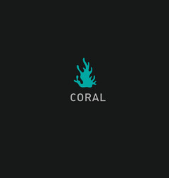 Creative Logo Coral Underwater World Sea Life