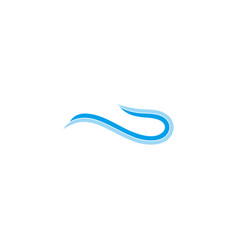 Gradient Colors Thin Wave Logo