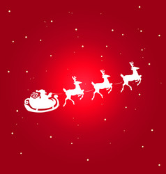 Santa Claus Sleigh Icon Sleigh Isolated